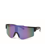 Óculos de sol desportivos com lentes espelhadas e proteção UV400 cor azul vista principal