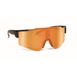 Óculos de sol desportivos com lentes espelhadas e proteção UV400