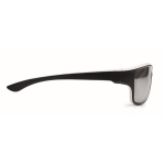 Óculos de sol desportivos, lentes espelhadas e detalhes coloridos cor branco terceira vista