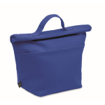 Saco térmico pessoal com fecho roll-top e asa de transporte cor azul real