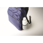 Mochila para portátil com bolsos dianteiros e laterais 15'' cor azul vista fotografia quarta vista