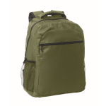 Mochila para portátil com bolsos dianteiros e laterais 15'' cor verde militar