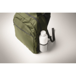 Mochila para portátil com bolsos dianteiros e laterais 15'' cor verde militar vista fotografia quarta vista