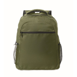 Mochila para portátil com bolsos dianteiros e laterais 15'' cor verde militar sexta vista