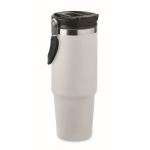 Copo de parede dupla com palhinha, bocal e pega de transporte 850 ml cor branco