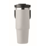 Copo de parede dupla com palhinha, bocal e pega de transporte 850 ml cor branco oitava vista