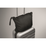 Manta ou almofada para viagens com tira para trolley 220 g/m2 cor preto vista fotografia terceira vista