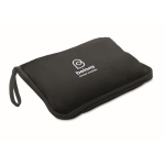 Manta ou almofada para viagens com tira para trolley 220 g/m2 cor preto vista principal