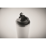 Copo de parede dupla com revestimento de cerâmica no interior 350 ml cor branco vista fotografia segunda vista