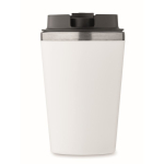 Copo de parede dupla com revestimento de cerâmica no interior 350 ml cor branco quinta vista