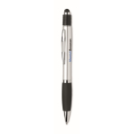 Caneta com parte superior de função anti-stress, tinta azul cor preto vista principal