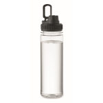 Garrafa transparente de rPET com tampa e pega de transporte 750 ml cor preto terceira vista