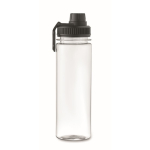 Garrafa transparente de rPET com tampa e pega de transporte 750 ml cor preto sétima vista