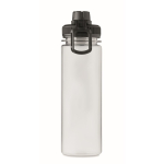 Garrafa transparente de rPET com tampa e pega de transporte 750 ml cor preto nona vista
