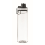 Garrafa transparente de rPET com tampa e pega de transporte 750 ml cor branco