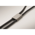Lanyard para pendurar o telemóvel com cabo de carga incluído 60 W cor preto vista fotografia quinta vista