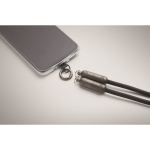 Lanyard para pendurar o telemóvel com cabo de carga incluído 60 W cor preto vista fotografia sétima vista