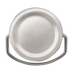 Garrafa de aço inoxidável reciclado ideal para água 500 ml cor branco terceira vista