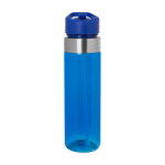 Garrafa de água feita de tritan com bocal rebatível 650 ml cor azul segunda vista frontal