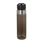 Garrafa de água feita de tritan com bocal rebatível 650 ml cor cinzento segunda vista frontal