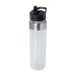 Garrafa de água feita de tritan com bocal rebatível 650 ml cor transparente