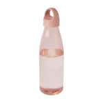 Garrafa de água de plástico reciclado com pega de transporte 800 ml cor rosa pastel