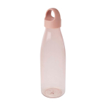 Garrafa de água de plástico reciclado com pega de transporte 800 ml cor rosa pastel segunda vista