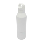 Garrafa térmica, aço inoxidável reciclado com copo amovível 600 ml cor branco