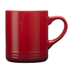 Caneca de cerâmica com efeito dégradé colorido de 330 ml cor vermelho segunda vista frontal