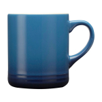 Caneca de cerâmica com efeito dégradé colorido de 330 ml cor azul real segunda vista frontal