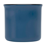 Caneca de cerâmica vintage com exterior preto 240 ml cor azul-marinho