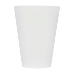 Copo translúcido de plástico reutilizável com acabamento mate 300 ml cor translúcido