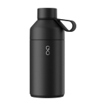 Garrafa de aço inoxidável reciclado, parede dupla 750 ml Ocean Bottle cor preto segunda vista frontal