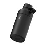 Garrafa de aço inoxidável reciclado, parede dupla 750 ml Ocean Bottle cor preto