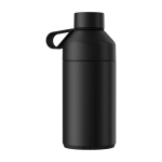 Garrafa de aço inoxidável reciclado, parede dupla 750 ml Ocean Bottle cor preto segunda vista traseira
