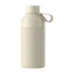 Garrafa de aço inoxidável reciclado, parede dupla 750 ml Ocean Bottle cor areia segunda vista frontal