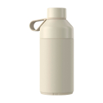 Garrafa de aço inoxidável reciclado, parede dupla 750 ml Ocean Bottle cor areia segunda vista traseira