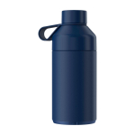 Garrafa de aço inoxidável reciclado, parede dupla 750 ml Ocean Bottle cor azul-marinho segunda vista traseira