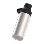 Garrafa feita de materiais reciclados com chávena 620 ml Ocean Bottle cor preto
