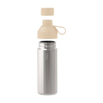 Garrafa feita de materiais reciclados com chávena 620 ml Ocean Bottle cor areia segunda vista