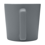 Caneca de cerâmica com acabamento mate e pega retangular 370 ml segunda vista traseira