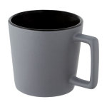 Caneca de cerâmica com acabamento mate e pega retangular 370 ml segunda vista