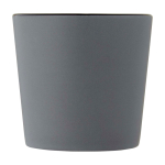 Caneca de cerâmica com acabamento mate e pega retangular 370 ml segunda vista frontal
