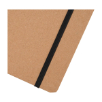 Caderno de capa dura e papel de pedra, folhas A5 pautadas vista detalhe 1