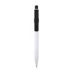 Caneta sofisticada de plástico reciclado, tinta preta cor preto