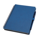 Caderno de capa dura reutilizável com caneta, tinta preta cor azul-marinho