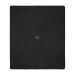 Manta de felpa com saco de transporte 200 g/m2 cor preto