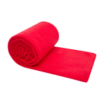 Manta de felpa com saco de transporte 200 g/m2 cor vermelho segunda vista