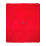Manta de felpa com saco de transporte 200 g/m2 cor vermelho