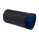 Manta de felpa com saco de transporte 200 g/m2 cor azul-marinho